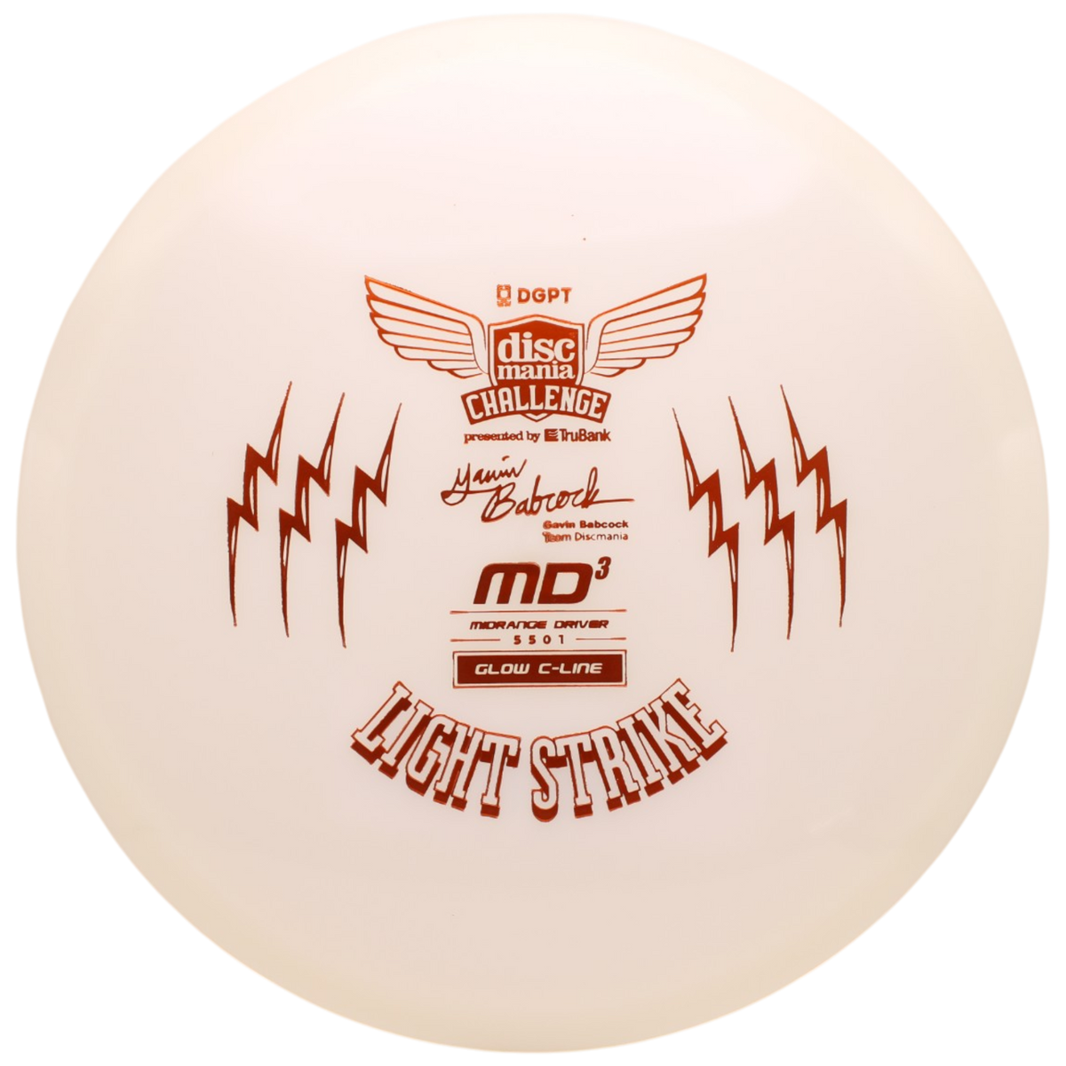 GAVIN BABCOCK GLOW C-LINE MD3 LIGHT STRIKE (DISCMANIA CHALLENGE FUNDRAISER)