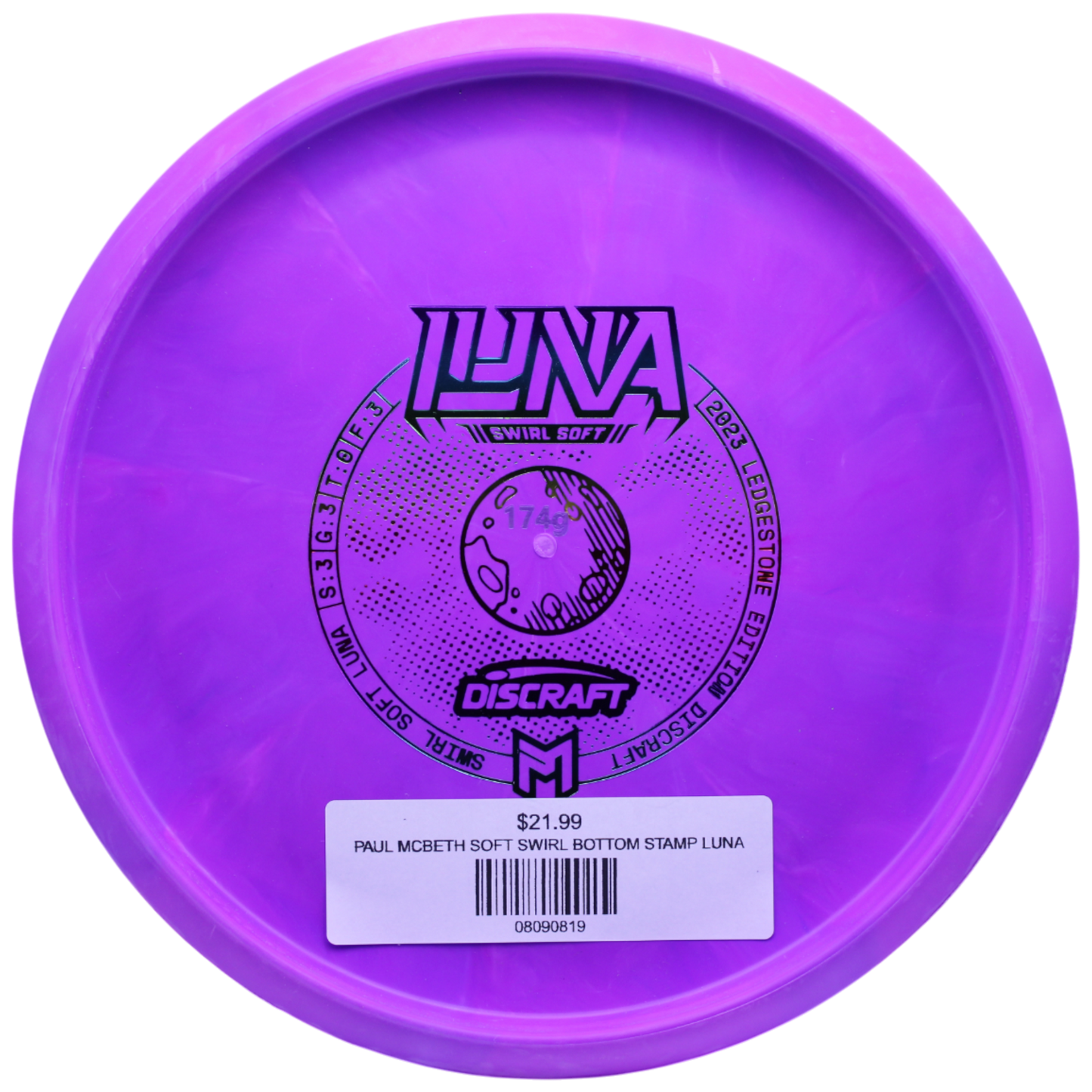 PAUL MCBETH SOFT SWIRL BOTTOM STAMP LUNA