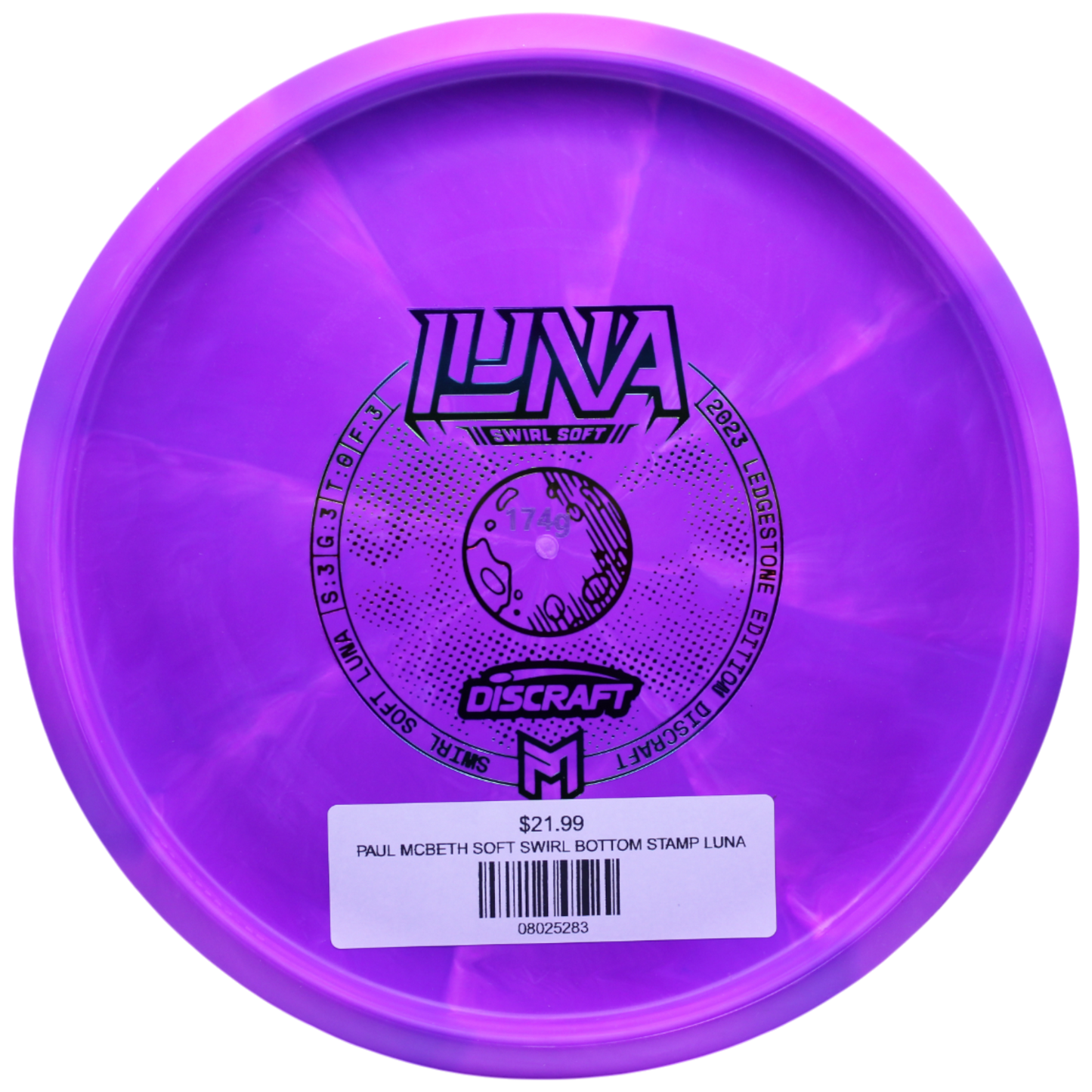 PAUL MCBETH SOFT SWIRL BOTTOM STAMP LUNA