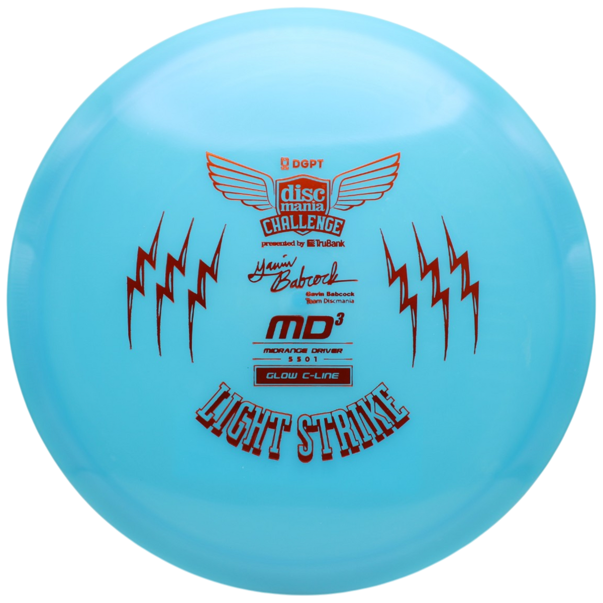 GAVIN BABCOCK GLOW C-LINE MD3 LIGHT STRIKE (DISCMANIA CHALLENGE FUNDRAISER)