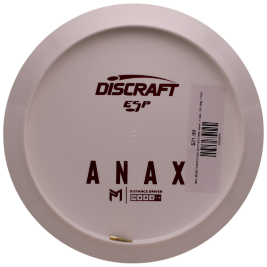 PAUL MCBETH WHITE ESP BOTTOM STAMP ANAX