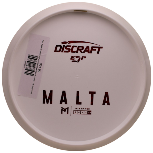 PAUL MCBETH WHITE ESP BOTTOM STAMP MALTA
