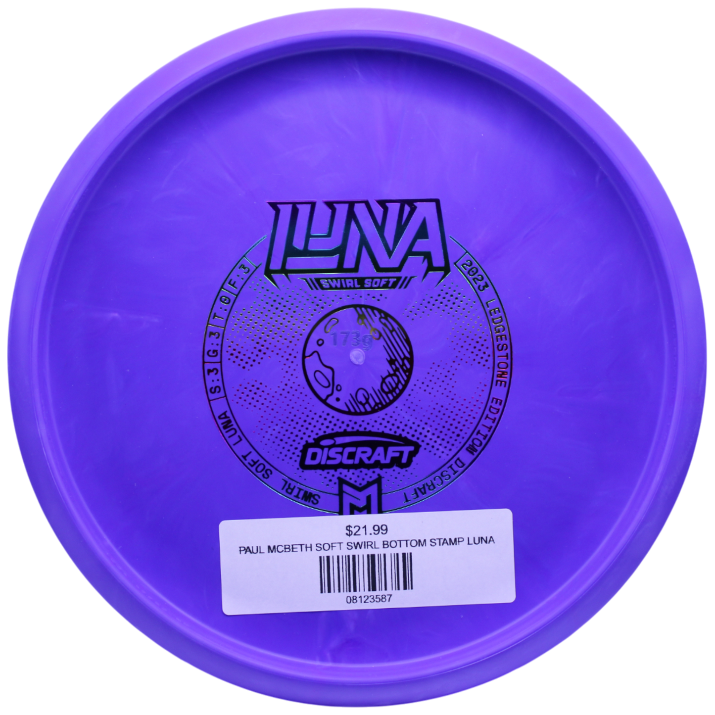 PAUL MCBETH SOFT SWIRL BOTTOM STAMP LUNA
