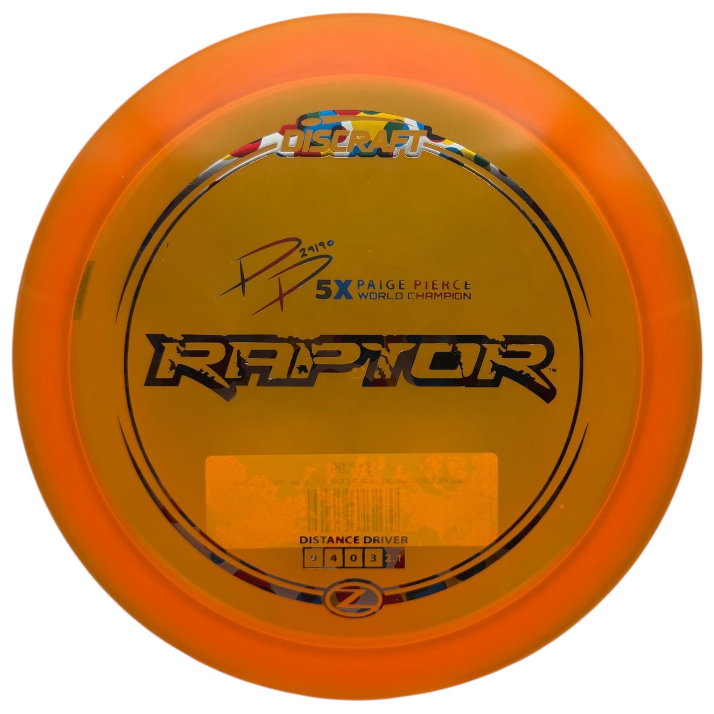 PAIGE PIERCE SIGNATURE SERIES Z RAPTOR